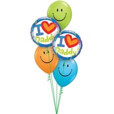 Bouquet 987 Smile Dad! Qualatex #55821-2 85107-3